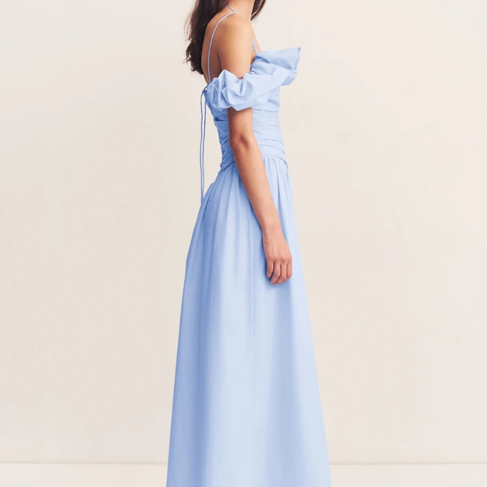 Shona Joy 'Maiori' Bubble Sleeve Maxi Dress in Cornflower Blue (NWT) - Picture 8 of 14